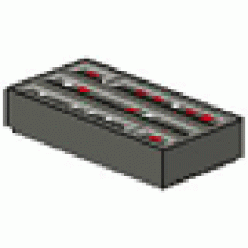 Part 3069bps1 Dark Gray Tile 1 x 2 with SW Computer Pattern 